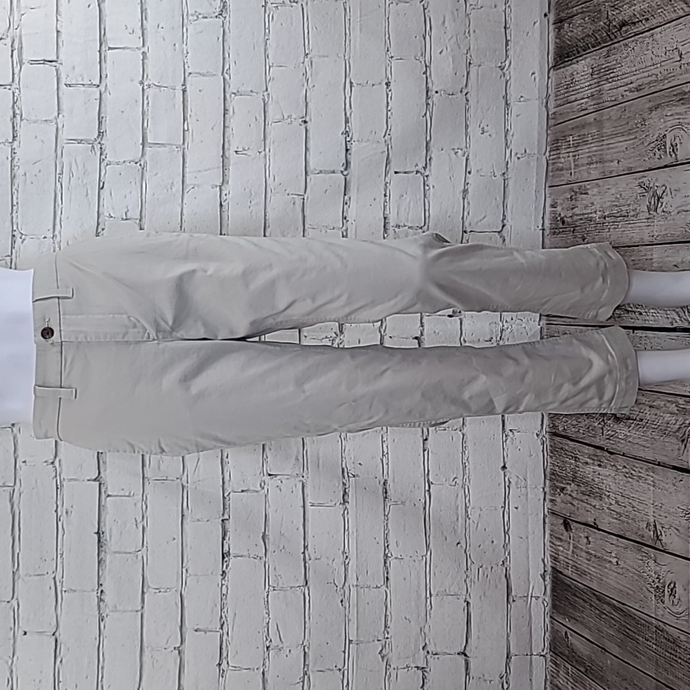 J Crew Petite Mid-Rise Cotton Blend Girlfriend Crop Chino Pant Stone/Beige NWT